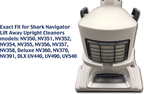 EnviroCare Premium Replacement Vacuum Cleaner Filters made to fit Shark Navigator Lift-Away NV350, NV351, NV352, NV355, NV356, NV356E, NV357 Pre-Filter Kit (1 Foam and 1 Felt Filter)