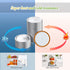 Regular Mouth Canning Lids, 128 Count Split Type Mason Jar Lids for Ball, Kerr Jars, Food Grade Material, Silver/70MM