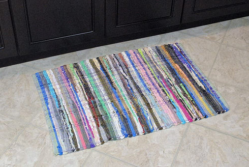 DII Chindi Home Collection Handmade Multicolor Area Rag Rug, 2x6