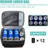 Insulated Lunch Bag for Women/Men - Reusable Lunch Box for Office Work School Picnic Beach - Leakproof Cooler Tote Bag Freezable Lunch Bag with Adjustable Shoulder Strap for Kids/Adult - Black