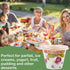 Zezzxu 50Pack 9oz Clear Plastic Parfait Cups with Insert and Flat Lids (No Hole) Disposable Dessert Cups for Yogurt Fruit and Cereal Parfait