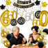 60th Birthday Decorations For Men -Happy Birthday Banner 60 Birthday Balloons Birthday Party Balloon Numbers