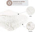 Hyde Lane White Fluffy Throw Blanket for Couch ?2 Way Reversible Ultra Soft Long Faux Fur Fuzzy Plush Blankets for Home?As A Gift for Women -50x60 Ivory
