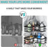 Yazoni Black Corner Shower Caddy, Adhesive Shower Organizer Corner, Bathroom Corner Shower Shelves Shampoo Holder with Hooks, Rust-proof Stainless Steel