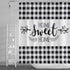 Farmhouse Buffalo Plaid Shower Curtain Black White Checked with Home Sweet Home Rustic Country Bathroom Curtain 72x72 Inch Polyester Fabric Decor