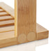 Casafield 3-Tier Bamboo Corner Shelf, Kitchen Cabinet and Countertop Storage Organizer