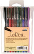 Uchida of America 10-Piece 0.3 Point Size Le Drawing Pen Set Art Supplies, Paquete de 1, Dark