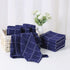Glynniss Kitchen Towels and Dishcloths Set, Four Kitchen Dish Towels 16x26 Inches, Four Absorbent Dish Cloths for Washing Dishes 12x12 Inches, Cleaning and Drying for Everyday Use Pack of 8 (Blue)
