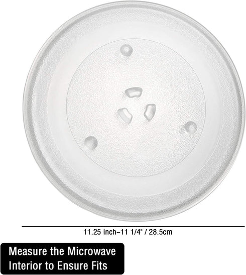 11.25" G.E and Sam-sung Microwave Glass Turntable Plate Replacement by AMI PARTS 11 1/4" Microwave Glass Plate Replaces WB49X10097 WB49X10034 WB39X78 AP3188581