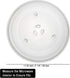 11.25" G.E and Sam-sung Microwave Glass Turntable Plate Replacement by AMI PARTS 11 1/4" Microwave Glass Plate Replaces WB49X10097 WB49X10034 WB39X78 AP3188581