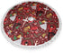 Christmas Tree Skirt 30 Inch Rustic Tree Xmas Ornaments Holiday Party Decorations Indoor Outdoor Accessory Gift