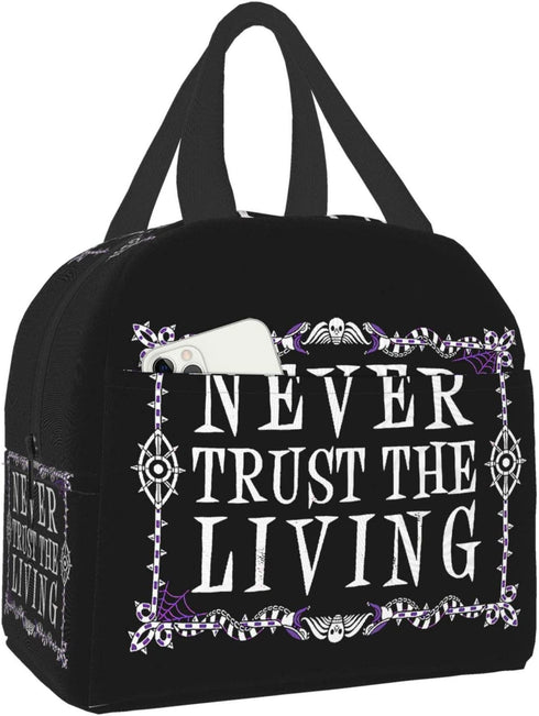 antcreptson Never Trust The Living Oxford Cloth Waterproof Thick Insulation Bag Picnic Bag Large Portable Lunch Box Bag Frozen Bag Insulation Package