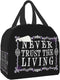 antcreptson Never Trust The Living Oxford Cloth Waterproof Thick Insulation Bag Picnic Bag Large Portable Lunch Box Bag Frozen Bag Insulation Package
