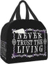 antcreptson Never Trust The Living Oxford Cloth Waterproof Thick Insulation Bag Picnic Bag Large Portable Lunch Box Bag Frozen Bag Insulation Package
