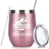 Funny Mothers Day Gifts for Mom from Daughter Son,Mom Gifts for Women Her Mother Grandma Wife Girlfriend,Rose Gold Wine Tumbler Unique Gifts for Birthday Mothers Day Christmas Valentines Day-12OZ