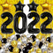 Black and Gold Graduation Decorations 2022 - Black 2022 Balloons, 40 Inch and Fringe Curtain | Class of 2022 Balloons Graduation Party Decorations 2022 | Class of 2022 Decorations, Graduation Balloons