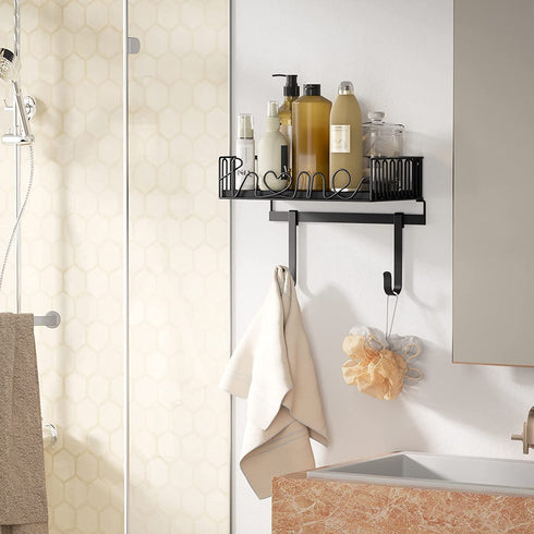 SRIWATANA Ironing Board Hanger Wall Mount, Iron and Ironing Board Holder for Laundry Room Organization and Storage - Black