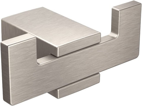Moen BP3703BN Kyvos Double Modern Robe Hook, Brushed Nickel Small