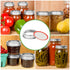 Regular Mouth Canning Lids and Rings - Gusoul 50 Count Mason Jar Lids & Rings/Bands Set for Regular Mouth Canning, Split-Type & Leak Proof Lids with Silicone Seals for Ball, Kerr Jars (70 mm, Sliver)