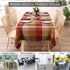 Macosy Rectangle Tablecloth, Red Tablecloth for Rectangle Tables 60 x 84 Waterproof Spill Proof Dust-Proof Wrinkle Resistant Tablecloth for Outdoor and Kitchen Dining Room(60"x84",6-8 Seats,Red)