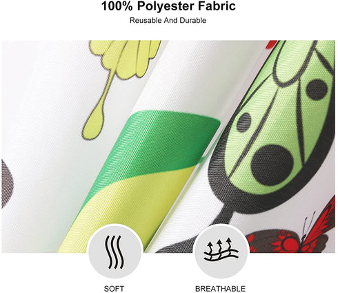 Butterfly Fabric Shower Curtain for Bathroom, 72 x72 inch Machine Washable Shower Curtains with 12 Hooks, Waterproof Hotel Quality Weighted Hem Bath Decorations Curtain Set for Bathroom D©cor