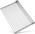 17.7" x 15.5" Large Dish Drying Rack, Attom Tech Home Roll Up Dish Racks Multipurpose Foldable Stainless Steel Over Sink Kitchen Drainer Rack for Cups Fruits Vegetables