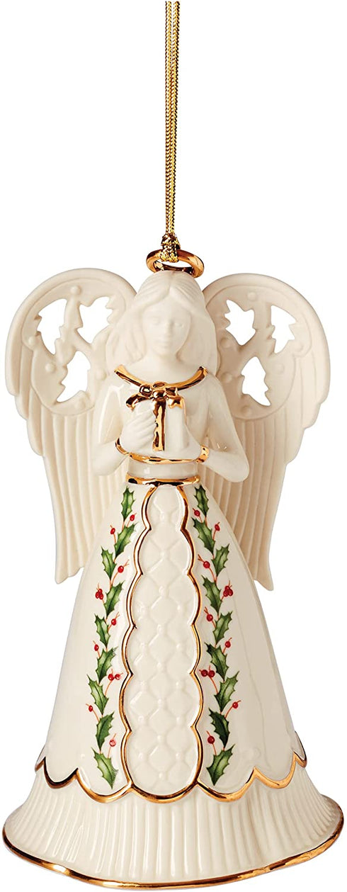 Lenox Angel Bell Ornament, Ivory