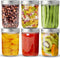 TGJOR Mason Jars 16 OZ with Airtight lid, 6 Pack Canning Mason Jars perfect for Fermenting, Jam, Honey, Wedding Favors and Baby Foods, Freezing and Dishwasher Safe (wide mouth)