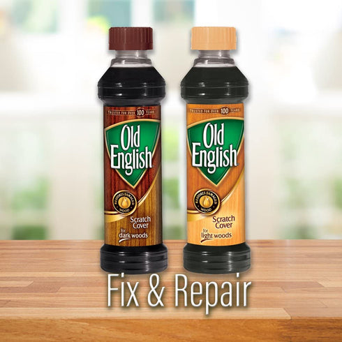 Old English Scratch Cover For Dark Woods Polish 8 oz (Pack of 2)