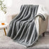 BEDELITE Sherpa Fleece Blanket Grey Throw Blanket for Couch & Bed- 480GSM Thick Warm Winter Blankets, Super Soft & Cozy Fuzzy Blanket (50" X 60")