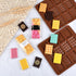 4 Pcs Break Apart Candy Molds Silicone Shapes Mini Chocolate Bar Silicone Molds Set, Small Molds for Wax Melts (A+B)