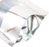 QQ Studio 100 Shiny Colored Aluminum Mylar Foil Clear Window Reclosable QuickQlick Stand-Up Bags (4.25" x 6.25", Silver)