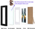 Picture Frame 10x12 Black Picture Frames Set of 2, Display Pictures 7x9 with Mat or 10x12 Without Mat, Solid Wood Photo Frames for Wall or Tabletop Display,Black
