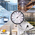 LUCKUP 10" Large Outdoor Thermometer for Patio/Home Outside Wall Decorative Hygrometer Weather Temperature Monitor No Battery Needed with Large Numbers to Read