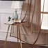 MIULEE 2 Panels Chocolate Brown Semi Sheer Window Curtains Elegant Grommet Top Window Voile Panels/Drapes/Treatment Linen Textured Panels for Bedroom Living Room (54X96 Inches)