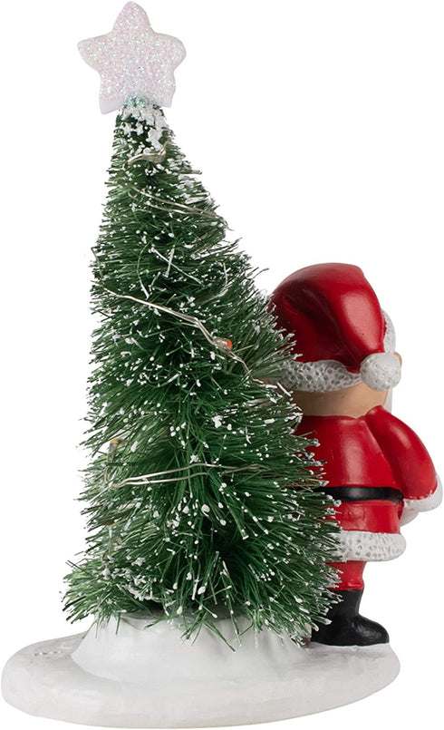6.75" H Rudolph W/Santa Night-