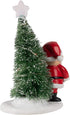 6.75" H Rudolph W/Santa Night-