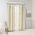 Madison Park Emilia Faux Silk Single Curtain with Privacy Lining, DIY Twist Tab Top, Window Drape for Living Room, Bedroom and Dorm, 50x84, Champagne