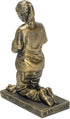 Dicksons Help Me Heal Praying Nurse 5 inch Gold Resin Stone Table Top Figurine