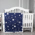 Belsden Ultra Soft Star Baby Comforter, Cozy Breathable Lightweight Crib Quilt for Boys Girls, 34" x 44" Nursery Bedding Baby Toddler Quilted Blanket, Duvet Insert, Space Star Navy Blue