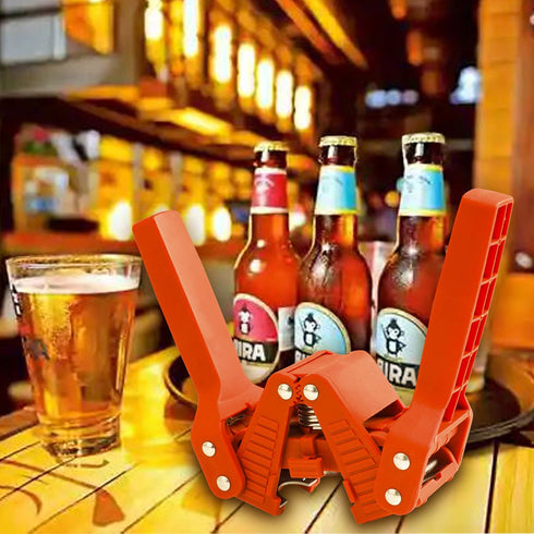 Brewland Beer Bottle Capper and Caps Kit, Crown Bottle Cappers Tool With Magnet for Bottle Capping, Red Baron Home Brew Hand Bottles Capper with 150 Crown Caps for Bottling (Beer Bottle Capper)