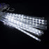 Meteor Shower Lights Outdoor, Snowfall Lights, Waterproof Meteor Christmas Lights, Hanging Falling Rain Lights for Tree Bushes Holiday Party Christmas Decoration, 11.8 Inches 10 Tubes 240 LED, White