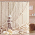 Nautical Shower Curtain Coastal Sea Shell Fishing Net Marine Ocean Beach Theme Bathroom Decor Lighthouse Starfish Bathroom Accessory with Hooks