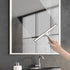 HIWARE All-Purpose Shower Squeegee for Shower Doors, Bathroom, Window and Car Glass - Stainless Steel, 14 Inches