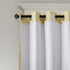 Intelligent Design Adel Blackout Curtain for Bedroom, Casual Single Window Panel for Livingroom , Family , Geometric Grommet Room Darkening Black Out Curtain, Single Panel Only, 50x84, Yellow