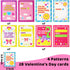 JOYIN 28 Pack Valentines Cards with Stretchy String Toy Set, Sensory Stress Relief Fidget Toys for Kids Valentine Party Favors, Valentine™s Greeting Cards