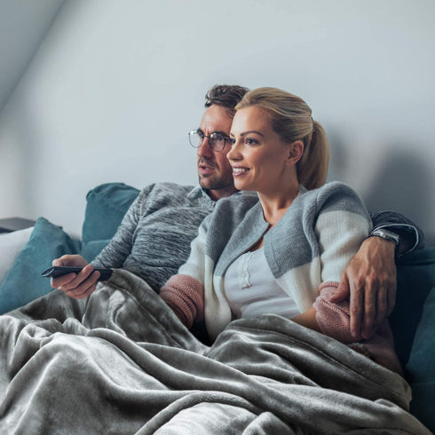 Bedsure Fleece Blanket Twin Size 350GSM - Soft Blankets for Bed All Season,60x80 Inches Grey