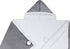 Safdie & Co. 65914.ECZ.74 Premium Wearable Hooded Adult Women and Men 71"x51"-Super Soft, Lightweight, Microplush, Cozy and Functional Throw Blanket (Silver), 52 in x 72