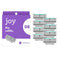 joy Womens Razor Blade Refills, 8 Count, Purple, Lubrastrip to Help Avoid Skin Irritation