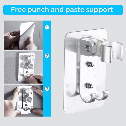 Shower Head,The third generation Hand Shower,shower head,Angle adjustable Increase Pressure and Save Water,Equipped with Explosion-proof Encryption Hose and Shower Head Bracket